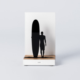 Decorative figure “Surfing · Surfer with a longboard” | SPORTS Collection | Souvenirs