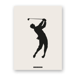Decorative sports scene print “GOLF 01” | SPORTS Collection | Souvenirs