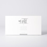 Coffret de la figure "Surf · Groupe de surfeurs avec un chien" avec le texte qui explique la silhouette