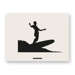 Decorative sports scene print “SURF 03” | SPORTS Collection | Souvenirs