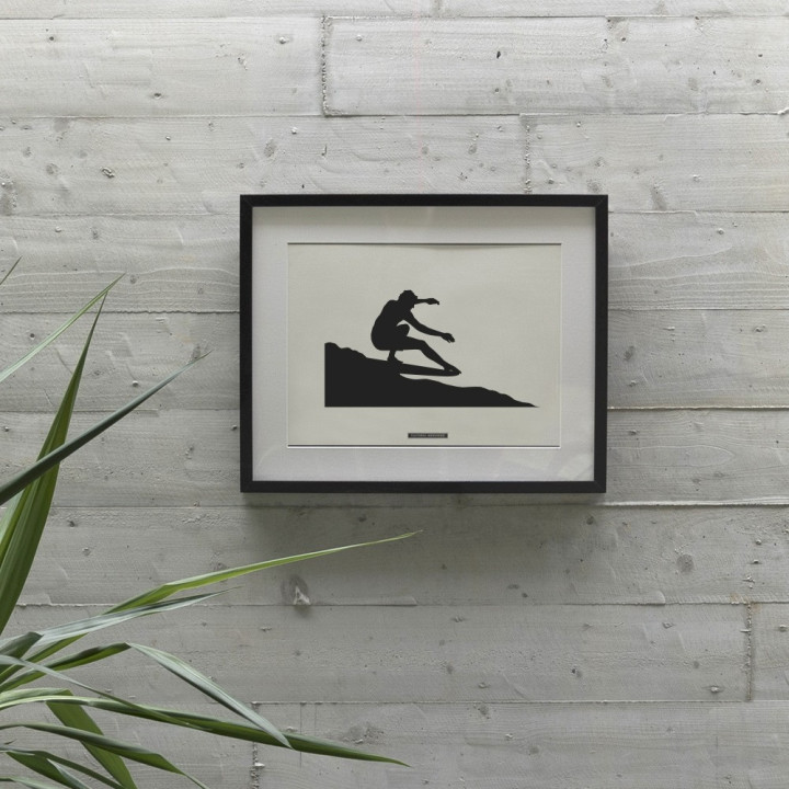 Affiche décoratif de scène sportive “SURF 04” | SPORTS Collection | Souvenirs