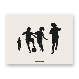Affiche décoratif de scène sportive “FOOTBALL 06” | SPORTS Collection | Souvenirs