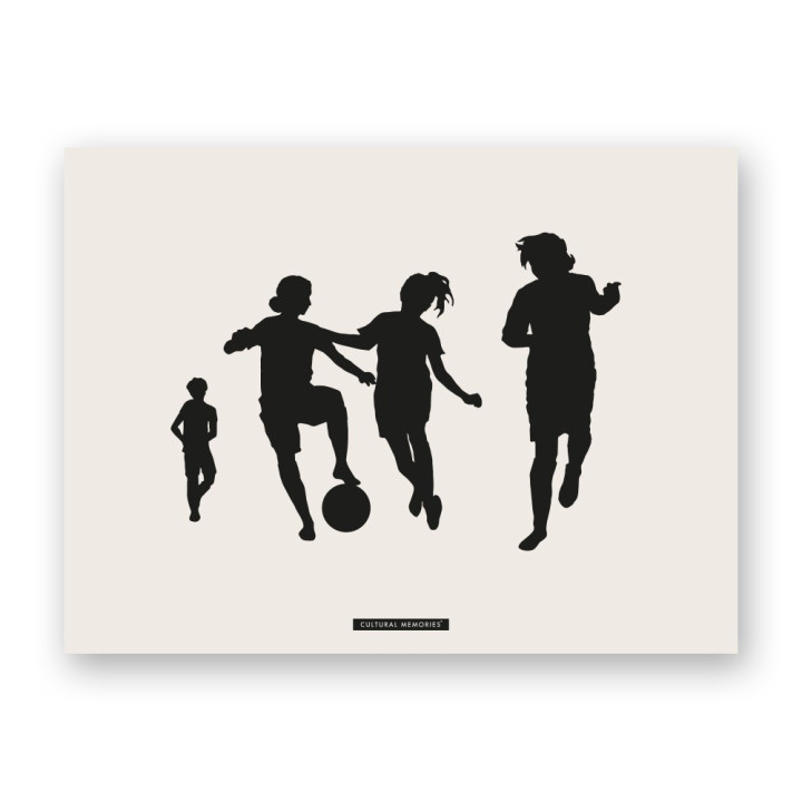 Print "Football · Children playing together", the full artwork