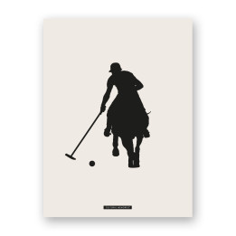 Decorative sports scene print “POLO 01” | SPORTS Collection | Souvenirs