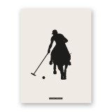 Decorative sports scene print “POLO 01” | SPORTS Collection | Souvenirs