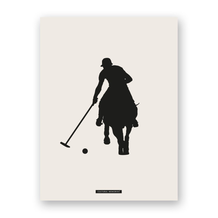 Decorative sports scene print “POLO 01” | SPORTS Collection | Souvenirs