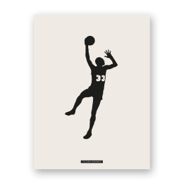 Decorative sports scene print “BASKETBALL 01” | SPORTS Collection | Souvenirs