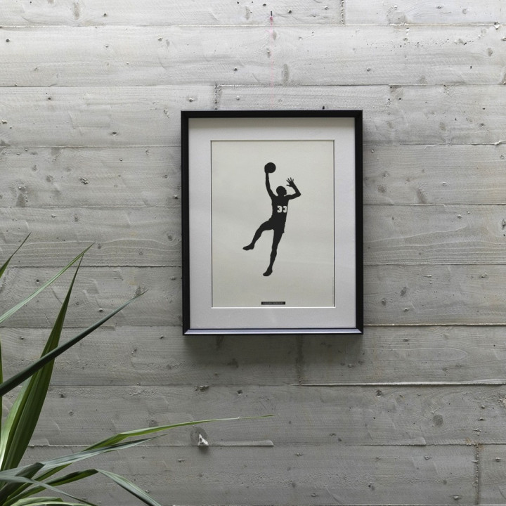 Decorative sports scene print “BASKETBALL 01” | SPORTS Collection | Souvenirs
