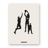 Affiche décoratif de scène sportive “BASKET 03” | SPORTS Collection | Souvenirs