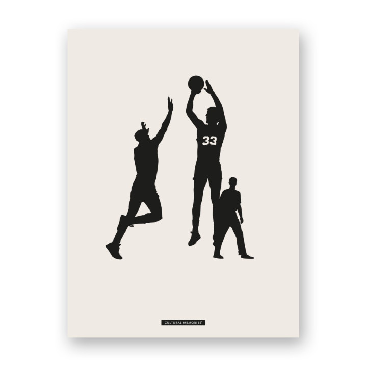 Lámina decorativa de escena deportiva “BALONCESTO 03” | Colección SPORTS | Souvenirs