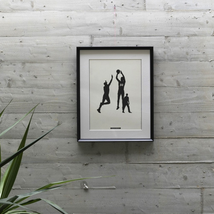 Affiche décoratif de scène sportive “BASKET 03” | SPORTS Collection | Souvenirs
