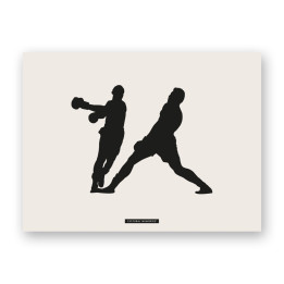 Lámina decorativa de escena deportiva “BOXEO 01” | Colección SPORTS | Souvenirs