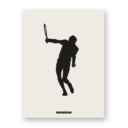 Affiche décoratif de scène sportive “TENNIS 01” | SPORTS Collection | Souvenirs