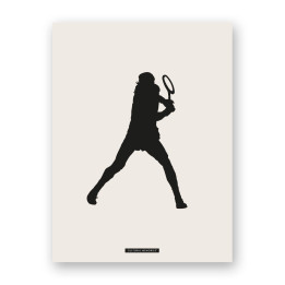 Lámina decorativa de escena deportiva “TENIS 02” | Colección SPORTS | Souvenirs