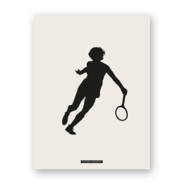 Lámina decorativa de escena deportiva “TENIS 03” | Colección SPORTS | Souvenirs