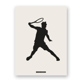 Lámina decorativa de escena deportiva “TENIS 05” | Colección SPORTS | Souvenirs