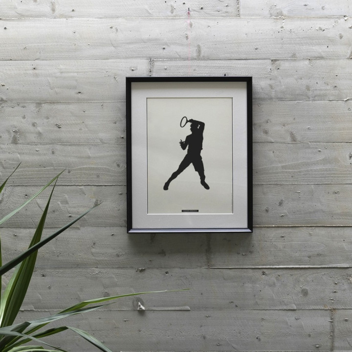 Affiche décoratif de scène sportive “TENNIS 06” | SPORTS Collection | Souvenirs