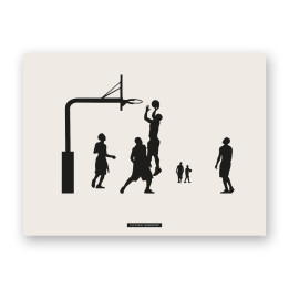 Decorative sports scene print “BASKETBALL 06” | SPORTS Collection | Souvenirs