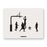 Affiche décoratif de scène sportive “BASKET 06” | SPORTS Collection | Souvenirs