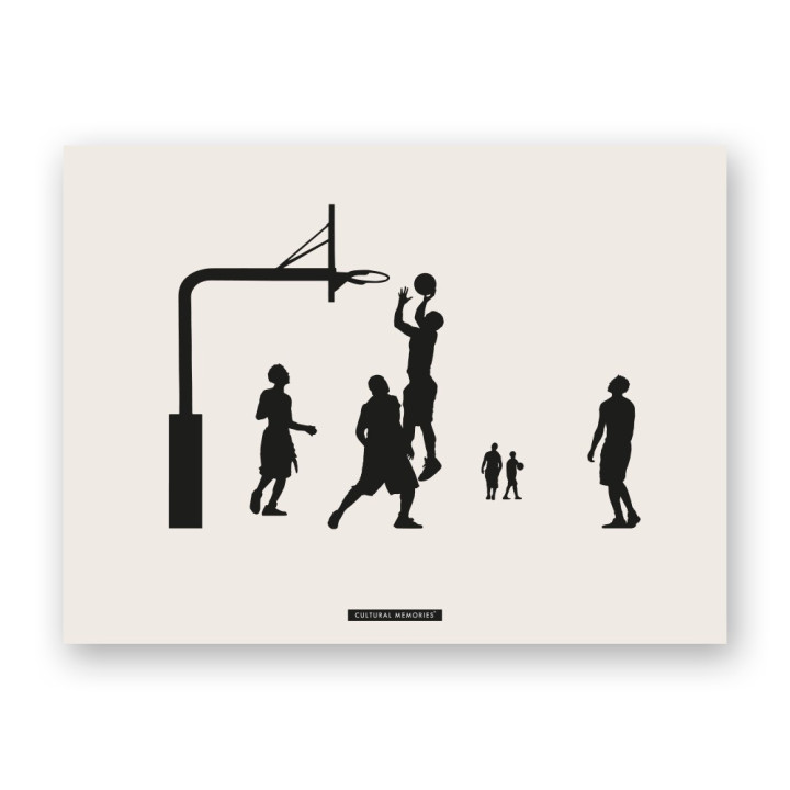 Affiche décoratif de scène sportive “BASKET 06” | SPORTS Collection | Souvenirs