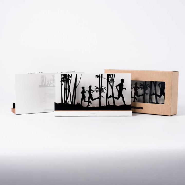 Decorative figure “Running · Three runners in the forest” | SPORTS Collection | Souvenirs