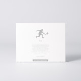 Coffret de la figure "Padel · Joueur en extension" avec le texte qui explique la silhouette