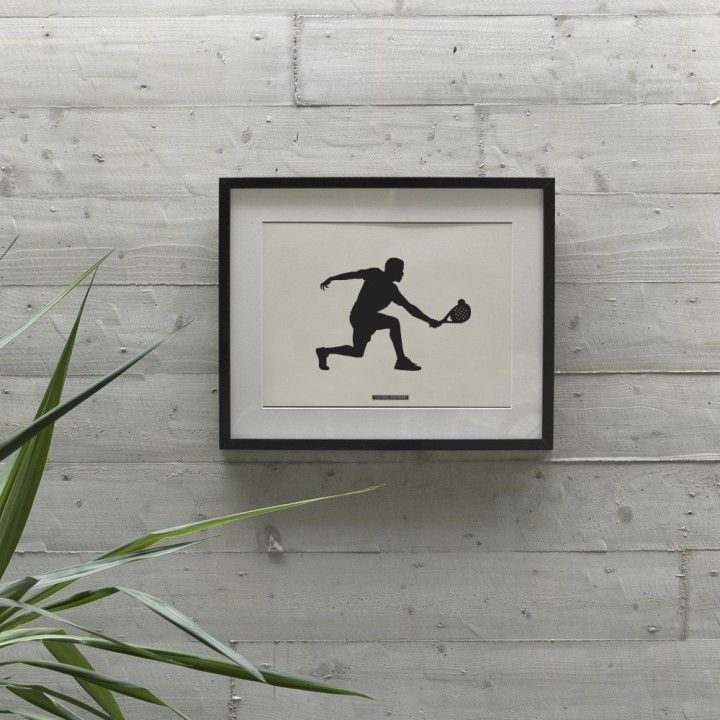 Affiche décoratif de scène sportive “PADEL 02” | SPORTS Collection | Souvenirs