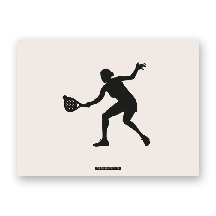 Lámina decorativa de escena deportiva “PÁDEL 03” | Colección SPORTS | Souvenirs