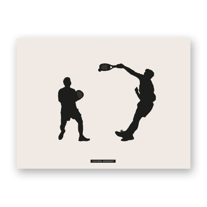 Lámina decorativa de escena deportiva “PÁDEL 04” | Colección SPORTS | Souvenirs