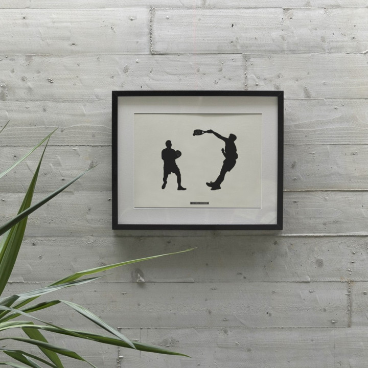 Lámina decorativa de escena deportiva “PÁDEL 04” | Colección SPORTS | Souvenirs