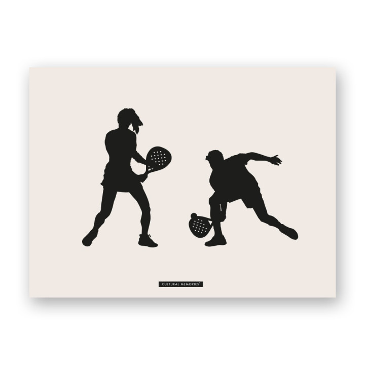 Lámina decorativa de escena deportiva “PÁDEL 06” | Colección SPORTS | Souvenirs