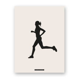 Decorative sports scene print “RUNNING 01” | SPORTS Collection | Souvenirs