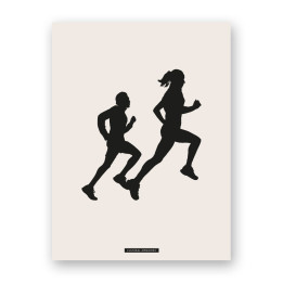 Decorative sports scene print “RUNNING 03” | SPORTS Collection | Souvenirs