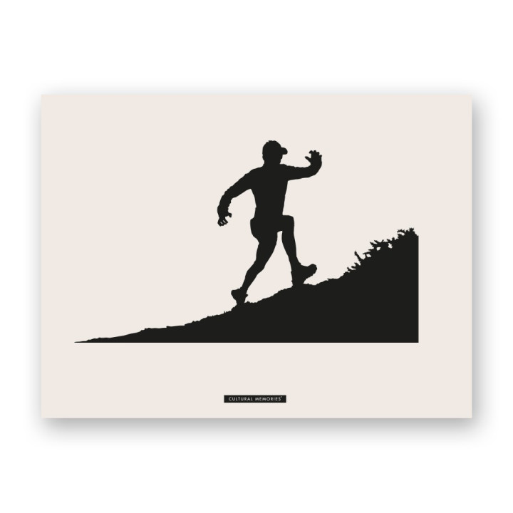 Affiche "Trail · Montée du versant", l'illustration complète
