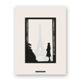 Lámina "PORTAL EN PARÍS", la ilustración completa
