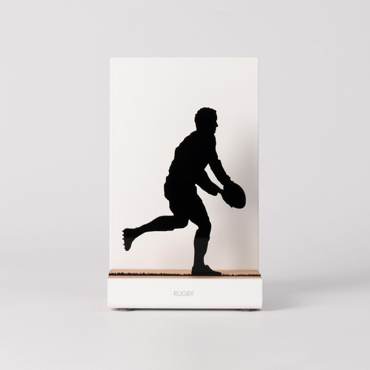 Figure décoratif “Rugby · Passe à deux mains” | SPORTS Collection | Souvenirs