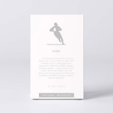 Figura decorativa “Rugby · Carrera frontal con balón” | Colección SPORTS | Souvenirs