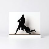 Figure "Rugby · Tackling the ball carrier", front view