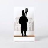 Figura "COCINERO MAYOR TENEDOR", vista de frente