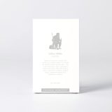 Coffret de la figure "OLENTZERO" avec le texte qui explique la silhouette