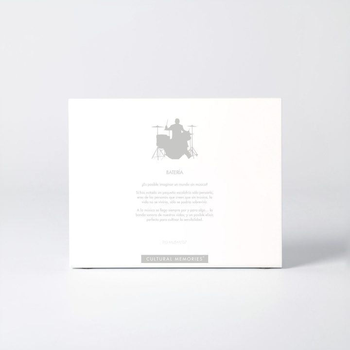 Estuche de la figura "BATERÍA" con el texto que explica la silueta