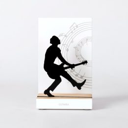 Figura "Guitarra · Duck walk", vista de frente