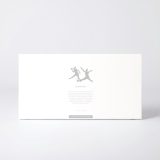 Sleeve of the figure "Handball · Three players, shot at the goalkeeper" with the text explaining the silhouette