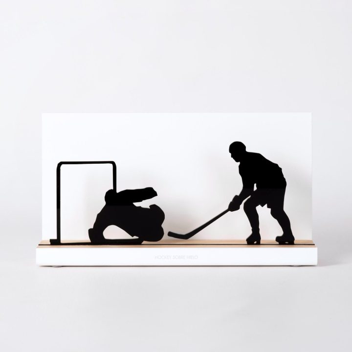 Figure "Ice hockey · Shot on the goalkeeper", front view