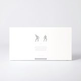 Sleeve of the figure "Basque pelota · Pair of pelotaris on guard" with the text explaining the silhouette
