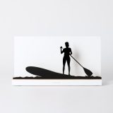 Figure "Paddle surf · Woman paddling upright", front view