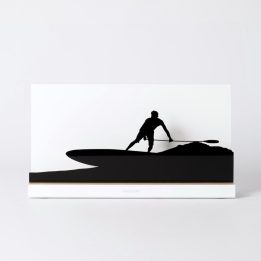 Figure "Paddle surf · Paddling into the wave", front view