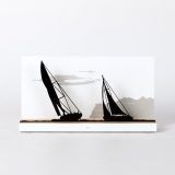 Figure "Sailing · Two racing sailboats", front view