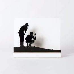 Figure "Golf · Reading the green", front view