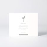 Sleeve of the figure "Rhythmic gymnastics · Standing split" with the text explaining the silhouette